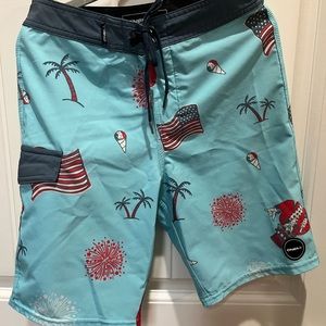 Boys O’Neill Americana Boardshorts, size 10/25